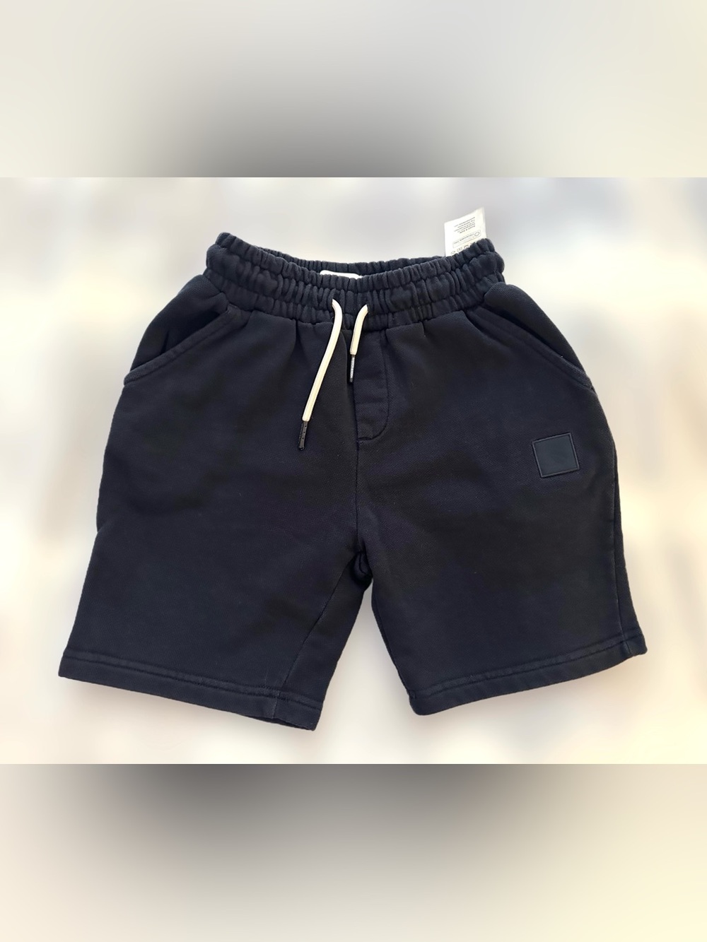 Scotch & Soda Boys Logo Badge Sweat Short- Navy Blue